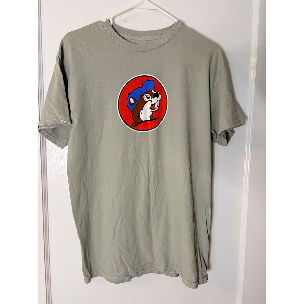 Buc-ee's Kentucky Bluegrass State T-Shirt Mens Medium Green Souvenir Postcard